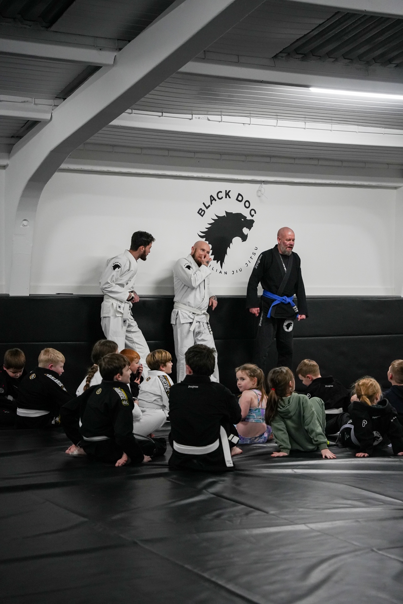 Kids BJJ class at Black Dog BJJ Wigan